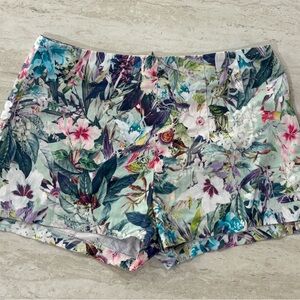 Zara Basic floral print shorts 🌿 Size S